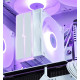DeepCool охладител CPU Cooler AG400 White - Addressable RGB V2 - LGA1851/AM5