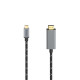 Hama Video Cable, USB-C Plug - HDMI™ Plug, Ultra-HD 8K@60 Hz, alu, 1.50 m
