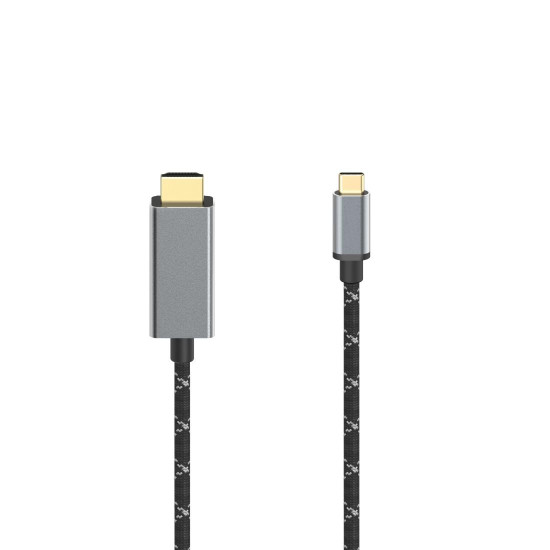 Hama Video Cable, USB-C Plug - HDMI™ Plug, Ultra-HD 8K@60 Hz, alu, 1.50 m