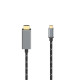 Hama Video Cable, USB-C Plug - HDMI™ Plug, Ultra-HD 8K@60 Hz, alu, 1.50 m