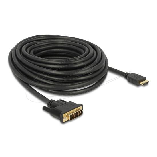 Delock HDMI to DVI 18+1 cable bidirectional 10 m Delock HDMI to DVI 18+1 cable bidirectional 10 m