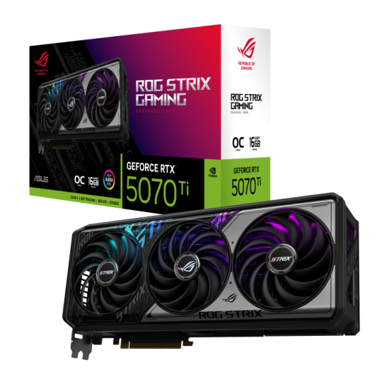 Graphic card ASUS ROG STRIX RTX 5070 TI OC 16GB GDDR7 Graphic card ASUS ROG STRIX RTX 5070 TI OC 16GB GDDR7