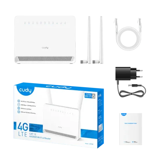 Wireless router Cudy BE11000 Tri Band Wi-Fi 7, 4x2.5Gbps port, 6x5dBi antennas Wireless router Cudy BE11000 Tri Band Wi-Fi 7, 4x2.5Gbps port, 6x5dBi antennas