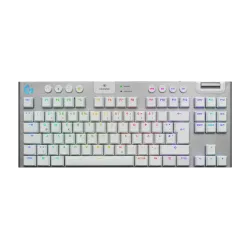 Безжична геймърска механична клавиатура Logitech G915X White Lightspeed TKL - GL Tactile Switch