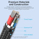 Vention кабел USB2.0 Type-C/Type-C 100W, LED display 2m - CTKBH
