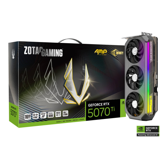 Видео карта ZOTAC GAMING RTX 5070 TI AMP Extreme INFINITY 16GB GDDR7 Видео карта ZOTAC GAMING RTX 5070 TI AMP Extreme INFINITY 16GB GDDR7