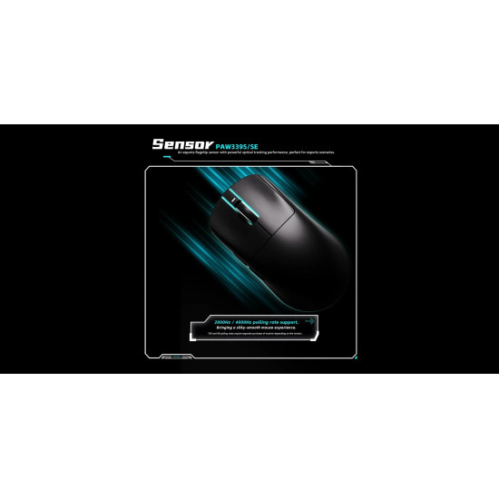 VXE професионална геймърска мишка Wireless Gaming Mouse Dragonfly R1 Pro Max 1K (4K compatible) - Kailh White Blade Switches, Yellow