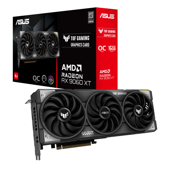 Graphic card ASUS TUF GAMING RADEON RX 9060 XT OC 16GB GDDR6 Graphic card ASUS TUF GAMING RADEON RX 9060 XT OC 16GB GDDR6