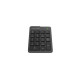 A4tech Digital Wireless 2.4Ghz Keyboard FGK21C, black, LiIon battery, USB-C charging