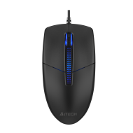 A4tech Illuminate N530S Wired Silent Mouse Black, 1200 dpi