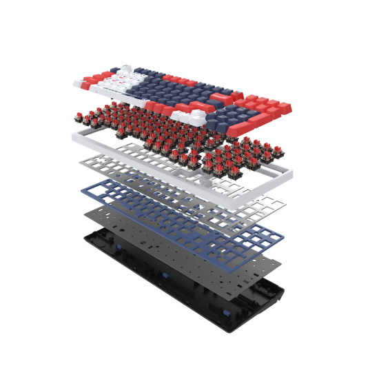 A4tech Gaming Mechanical Keyboard Bloody Sports Navy S98 BLMS RGB Backlit red switch, USB