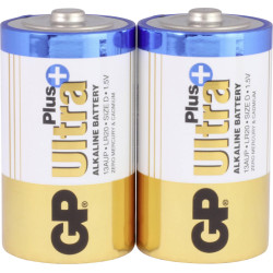 Алкална батерия GP ULTRA PLUS LR20 /2 бр. в опаковка/ 1.5V