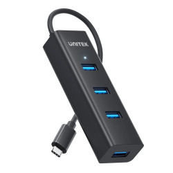 Unitek хъб HUB USB-C 4 port - 4 x USB3.0 Black - Y-3089Z01 Unitek хъб HUB USB-C 4 port - 4 x USB3.0 Black - Y-3089Z01