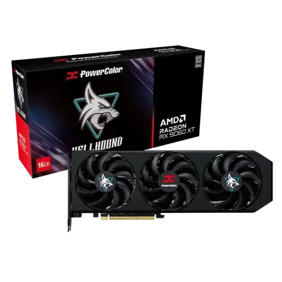 Graphic card PowerColor RADEON RX 9060 XT Hellhound OC 16GB GDDR6 Graphic card PowerColor RADEON RX 9060 XT Hellhound OC 16GB GDDR6