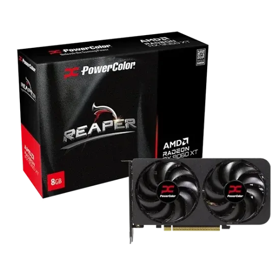 Видео карта PowerColor RADEON RX 9060 XT Reaper 8GB GDDR6 Видео карта PowerColor RADEON RX 9060 XT Reaper 8GB GDDR6