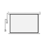 Estillo Electric wall screen 240cm x 240cm, white, black frame, remote control, 12kg Estillo Electric wall screen 240cm x 240cm, white, black frame, remote control, 12kg