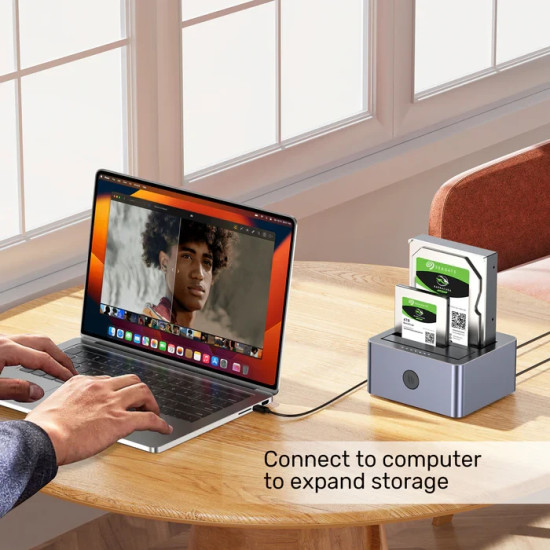 Unitek докинг станция Storage - HDD Dock - 2 BAY - Y-3026GY01-EU Unitek докинг станция Storage - HDD Dock - 2 BAY - Y-3026GY01-EU