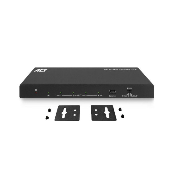 ACT HDMI Splitter AC7832 4K HDMI splitter, 1 input, 4 HDMI outputs ACT HDMI Splitter AC7832 4K HDMI splitter, 1 input, 4 HDMI outputs