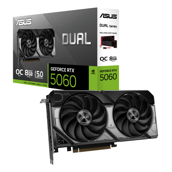 Видео карта ASUS DUAL RTX 5060 OC 8GB GDDR7 Видео карта ASUS DUAL RTX 5060 OC 8GB GDDR7