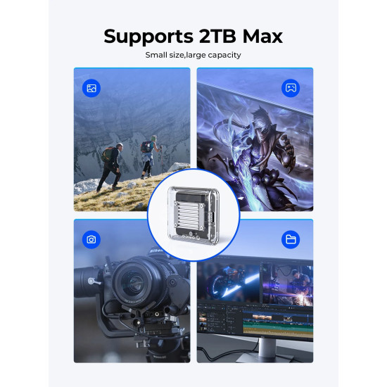 Orico външна кутия за диск Storage - Case - M.2 2230 NVMe - TC20-M2-10G-GY-BP - 10Gbps, Gray Orico външна кутия за диск Storage - Case - M.2 2230 NVMe - TC20-M2-10G-GY-BP - 10Gbps, Gray