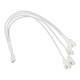 Kolink 1-4 PWM Fan Splitter Cable - 35cm, braided, White