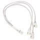 Kolink 1-3 PWM Fan Splitter Cable - 35cm, braided, White Kolink 1-3 PWM Fan Splitter Cable - 35cm, braided, White
