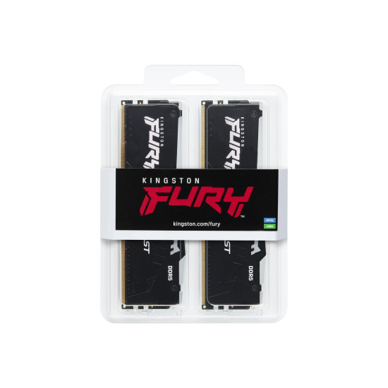Memory Kingston FURY Beast Black RGB 64GB(2x32GB) DDR5 6000MHz 36CL