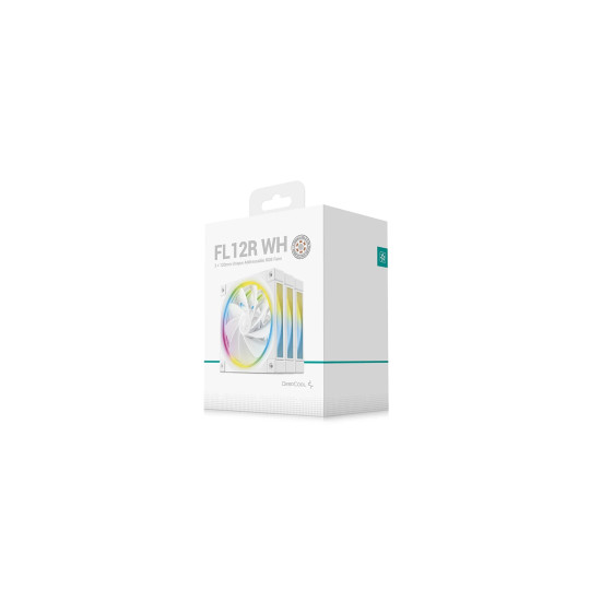 DeepCool Комплект вентилатори Fan Pack 3-in-1 3x120mm - FL12R White, Reverse, Addressable RGB DeepCool Комплект вентилатори Fan Pack 3-in-1 3x120mm - FL12R White, Reverse, Addressable RGB