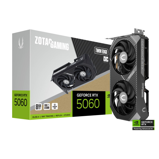 Graphic card ZOTAC GAMING RTX 5060 Twin Edge OC 8GB GDDR7 Graphic card ZOTAC GAMING RTX 5060 Twin Edge OC 8GB GDDR7