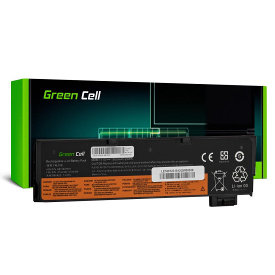 Laptop Battery for  Lenovo ThinkPad T470 T480 T570 T580 T25 01AV422 01AV490 LiPo 11,4V 1950mAh GREEN CELL