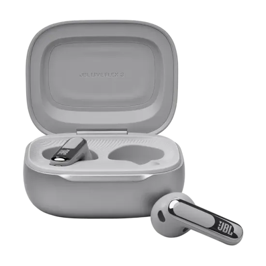 Блутут слушалки-тапи JBL Live Flex 3 - Сребрист