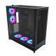 Montech кутия Case ATX - HS01 PRO (W) - 5 x 120 mm ARGB Fans, USB-C, Black