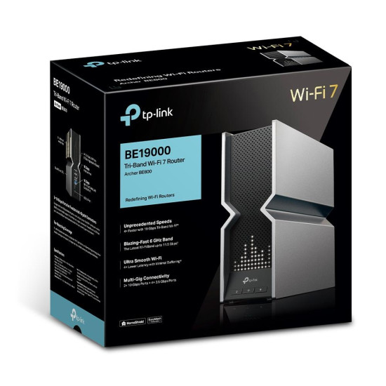 Wireless Router TP-Link Archer BE800 Tri-Band Wi-Fi 7 Wireless Router TP-Link Archer BE800 Tri-Band Wi-Fi 7