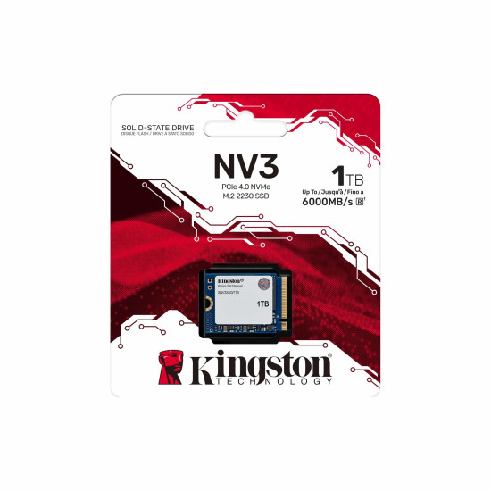 SSD KINGSTON NV3 PCIe 4.0 NVMe M.2 2230 - 1TB SSD KINGSTON NV3 PCIe 4.0 NVMe M.2 2230 - 1TB