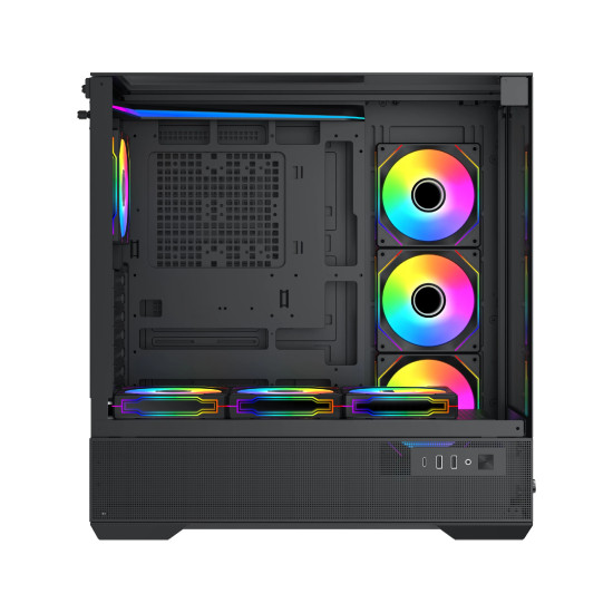 Xigmatek кутия Case EATX - Vision - 7 ARGB Fans, LCD Display Panel, Smart Fan Control Xigmatek кутия Case EATX - Vision - 7 ARGB Fans, LCD Display Panel, Smart Fan Control