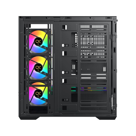 Xigmatek кутия Case EATX - Vision - 7 ARGB Fans, LCD Display Panel, Smart Fan Control Xigmatek кутия Case EATX - Vision - 7 ARGB Fans, LCD Display Panel, Smart Fan Control