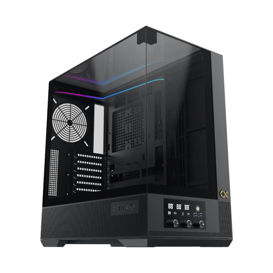 Xigmatek кутия Case EATX - Vision - 7 ARGB Fans, LCD Display Panel, Smart Fan Control Xigmatek кутия Case EATX - Vision - 7 ARGB Fans, LCD Display Panel, Smart Fan Control