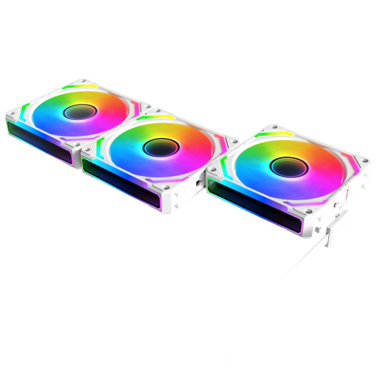 Xigmatek Комплект вентилатори Fan Pack 3-in-1 3x120mm - Starlink Ultra Arctic - Infinity Mirror, A-RGB Xigmatek Комплект вентилатори Fan Pack 3-in-1 3x120mm - Starlink Ultra Arctic - Infinity Mirror, A-RGB