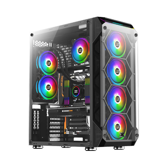Xigmatek кутия Case EATX - Overtake - 6 ARGB Fans Xigmatek кутия Case EATX - Overtake - 6 ARGB Fans