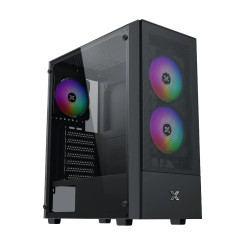 Xigmatek кутия Case ATX - Hero II Air 3F - RGB, Tempered Glass