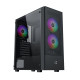 Xigmatek кутия Case ATX - Hero II Air 3F - RGB, Tempered Glass