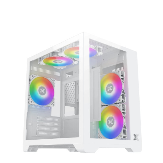 Xigmatek кутия Case mATX - Aqua M Lite Arctic - 5 ARGB Fans