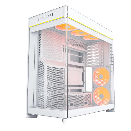 Montech кутия Case ATX - HS02 PRO (W) - 5 x 120 mm ARGB Fans, USB-C, Black Montech кутия Case ATX - HS02 PRO (W) - 5 x 120 mm ARGB Fans, USB-C, Black