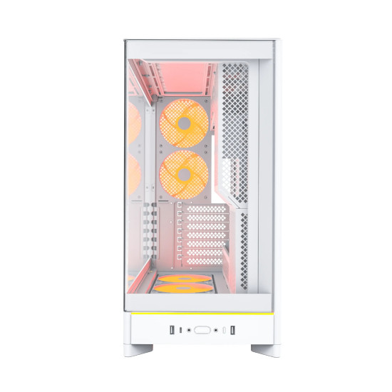 Montech кутия Case ATX - HS02 PRO (W) - 5 x 120 mm ARGB Fans, USB-C, Black Montech кутия Case ATX - HS02 PRO (W) - 5 x 120 mm ARGB Fans, USB-C, Black