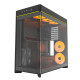 Montech кутия Case ATX - HS02 PRO (B) - 5 x 120 mm ARGB Fans, USB-C, Black Montech кутия Case ATX - HS02 PRO (B) - 5 x 120 mm ARGB Fans, USB-C, Black
