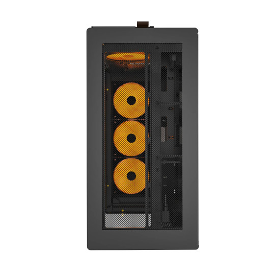 Montech кутия Case ATX - HS02 PRO (B) - 5 x 120 mm ARGB Fans, USB-C, Black Montech кутия Case ATX - HS02 PRO (B) - 5 x 120 mm ARGB Fans, USB-C, Black
