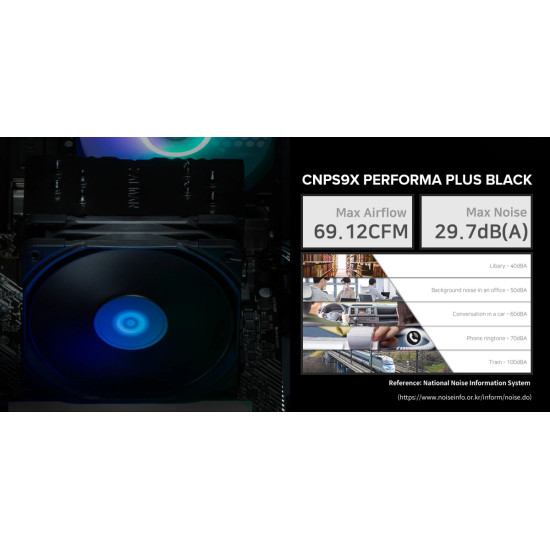 Zalman охлаждане за процесор CPU Cooler CNPS9X PERFORMA PLUS BLACK LGA1851/AM5 Zalman охлаждане за процесор CPU Cooler CNPS9X PERFORMA PLUS BLACK LGA1851/AM5