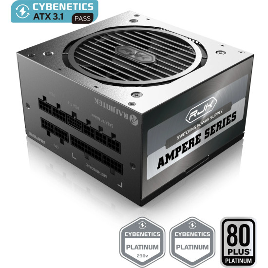 Raijintek захранване PSU ATX3.1 1000W Platinum - AMPERE 1000 Raijintek захранване PSU ATX3.1 1000W Platinum - AMPERE 1000