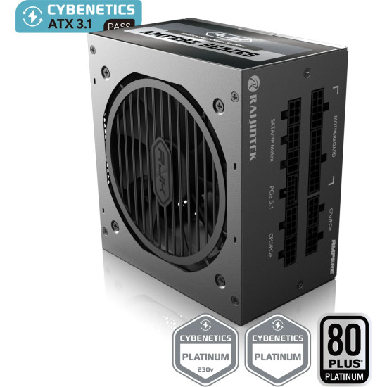 Raijintek захранване PSU ATX3.1 1000W Platinum - AMPERE 1000 Raijintek захранване PSU ATX3.1 1000W Platinum - AMPERE 1000