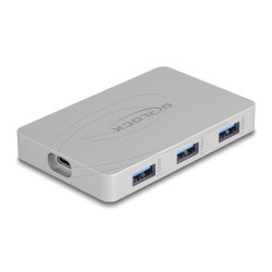 Delock Хъб USB-C, 7 порта, 3x USB-A 5 Gbps,  3x USB-C, 1xUSB-C PD 85 W